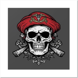 Pirate skull Posters and Art